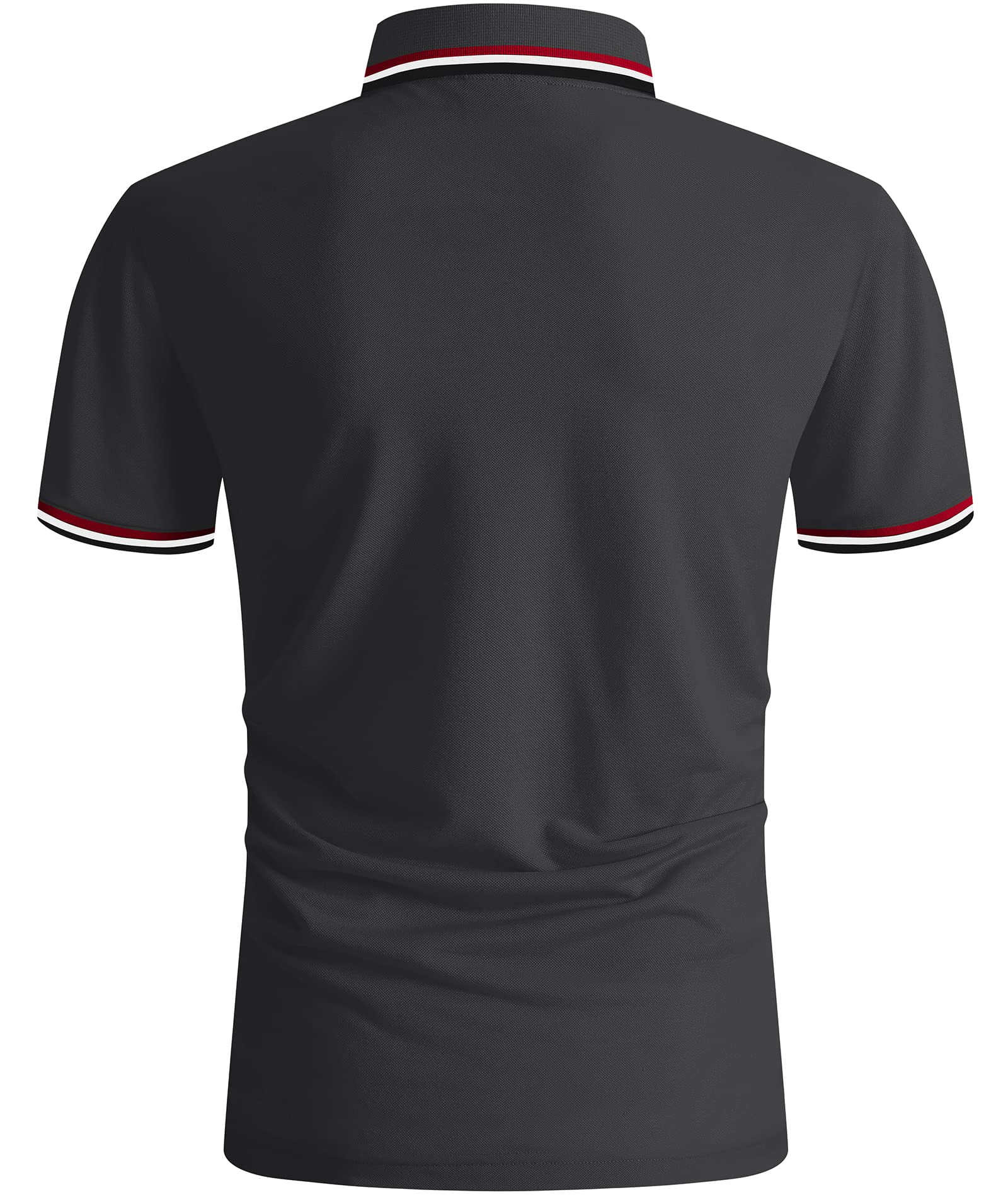 SwissWell Herren Poloshirt Kurzarm Atmungsaktiv Tennis Golf Polo Sommer Freizeit Sport Schnelltrocknend T-Shirts Regular Fit 3