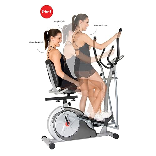 Body Rider 3-in-1 Trio-Trainer/Elliptical, Upright Stationary, and