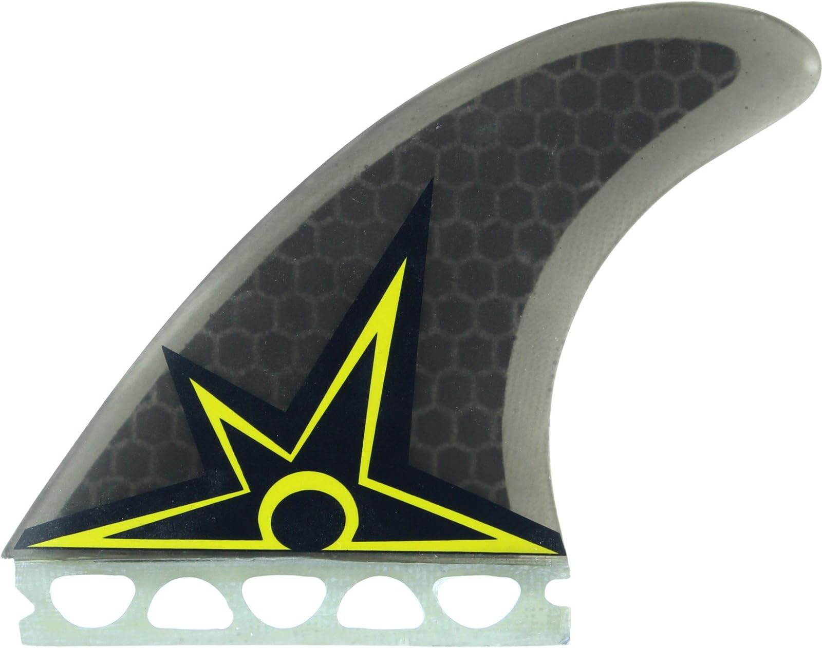 KINETIK RACING SURF FINS B.IRONS ULTRA CORE S-M FFS SMOKE W/YEL