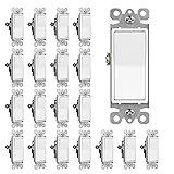 CML Single Pole Decorator Light Switch, 20 Pack