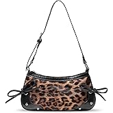Fashionable Leopard Women's Crossbody Bag Shoulder Bag Clutch Purse- Vintage Chic for Everyday and Formal Occasions - Black