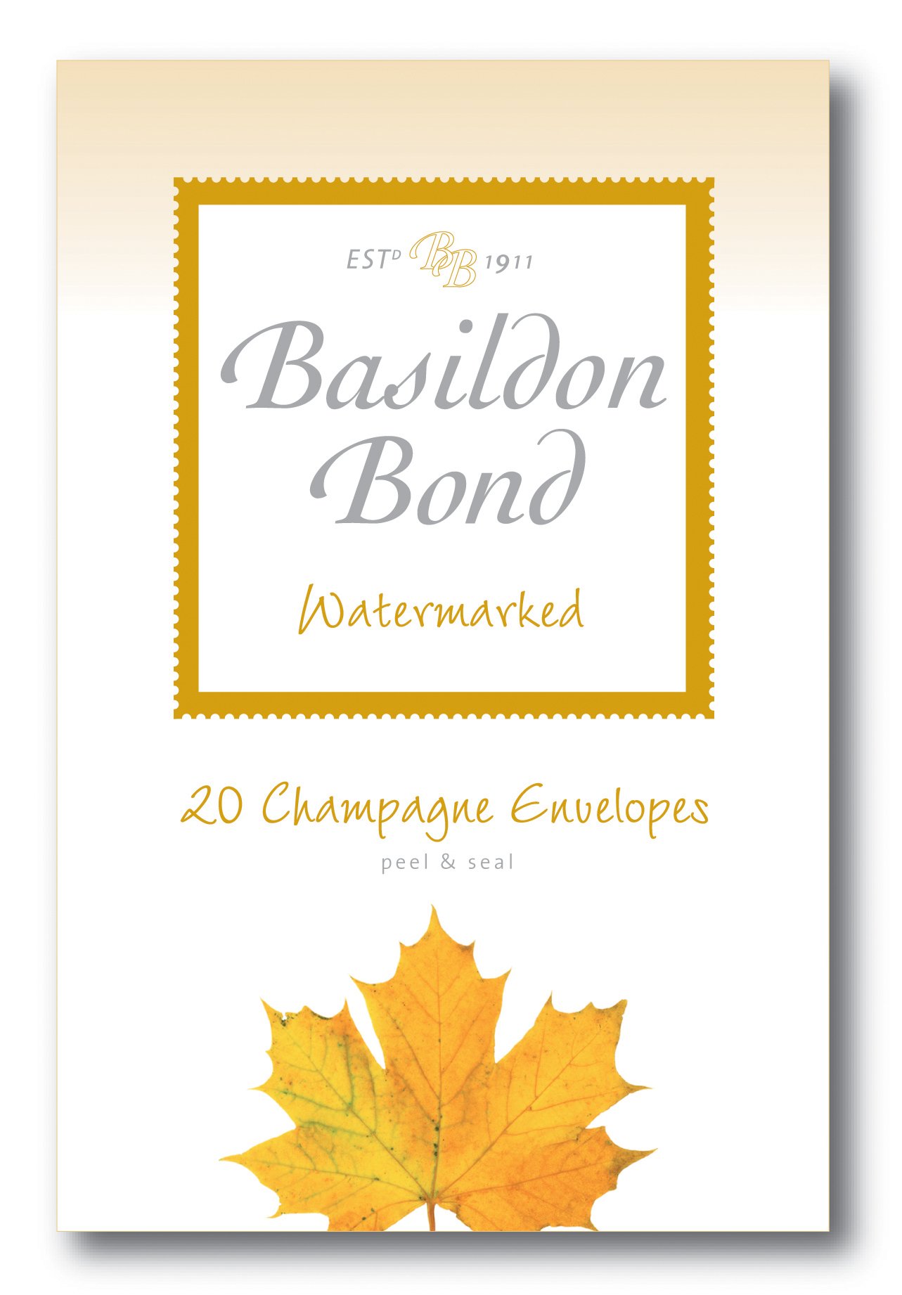 Basildon Bond Luxury Peel and Seal Envelopes 20 Pack for Duke Writing Pad - Champagne, Size 95 x 143mm