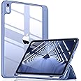 Wenlaty Compatible with iPad (A16) 11th Generation Case 11 Inch 2025, for iPad 10th Generation Case 10.9 Inch 2022 with Pencil Holder, Trifold Stand Protective Clear Back, Auto Wake/Sleep, BluePurple