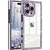 ROSEHUI Clear Glitter Phone Case for iPhone 16 Pro
