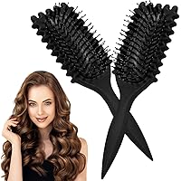 Curly Hair brush, Curl Defining brush 2 Pack Define Curl Brush for Curly Hair, Hair Brush for Women Men Curly Brush for Wet D