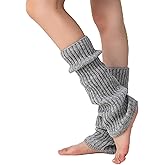 Soxbang Leg Warmers for Women 30% Wool Blend Speckled Knit, Cozy Ribbed Winter Leg Sleeves for Boots, Cold Weather