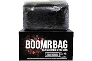 North Spore 'Boomr Bag' (5 lbs) Sterile Manure-Based Bulk Mushroom Substrate | Premium Horse Manure Blend | Grow Bigger Flushes w/Maximum Yield Formula | Handmade by Expert Mycologists in Maine, USA