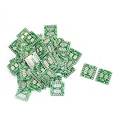 sourcingmap 50PCS SMD SOP14 to DIP14 PCB Adapter Plate Pitch 0.65/1.27mm