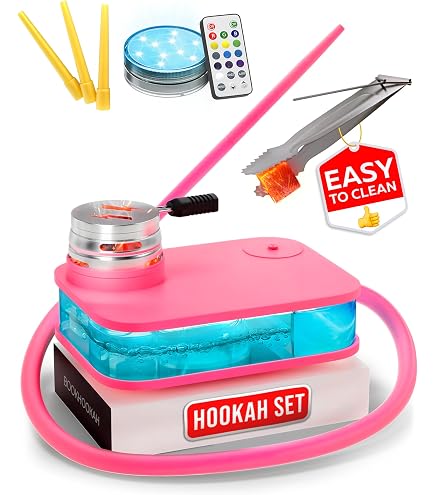Amazon.com: M. ROSENFELD Hookah Set With Everything - Premium Pink