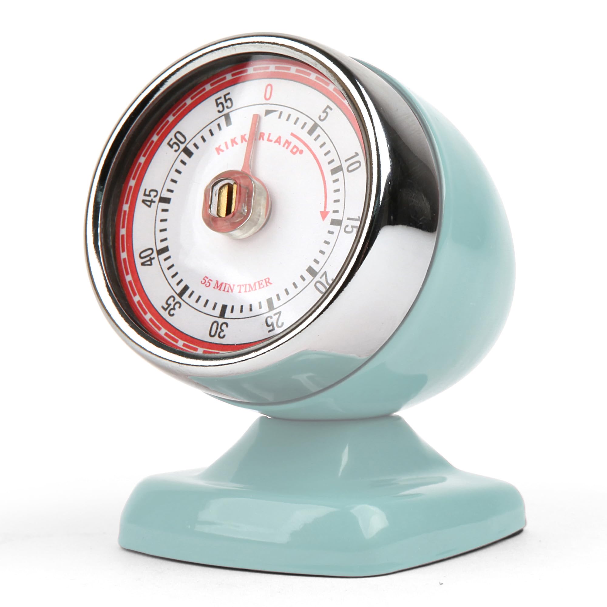 Kikkerland KT047-LB Vintage Streamline Kitchen Timer, Blue
