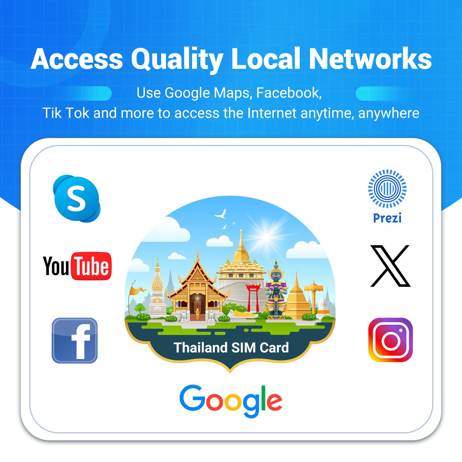 Plug & Play, AIS Thailand Prepaid SIM Card - 7 Days with 15GB High-Speed Data + Local Calls - Unlimited in-Network Calls & SMS - Use Google, Instagram, Twitter - 3-in-1 SIM for Unlocked Smartphones