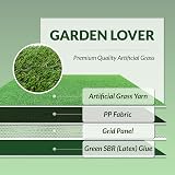 WALPLUS 4mx1m Artificial Grass 15mm Pile High Density Durable Lawn Mat view 4