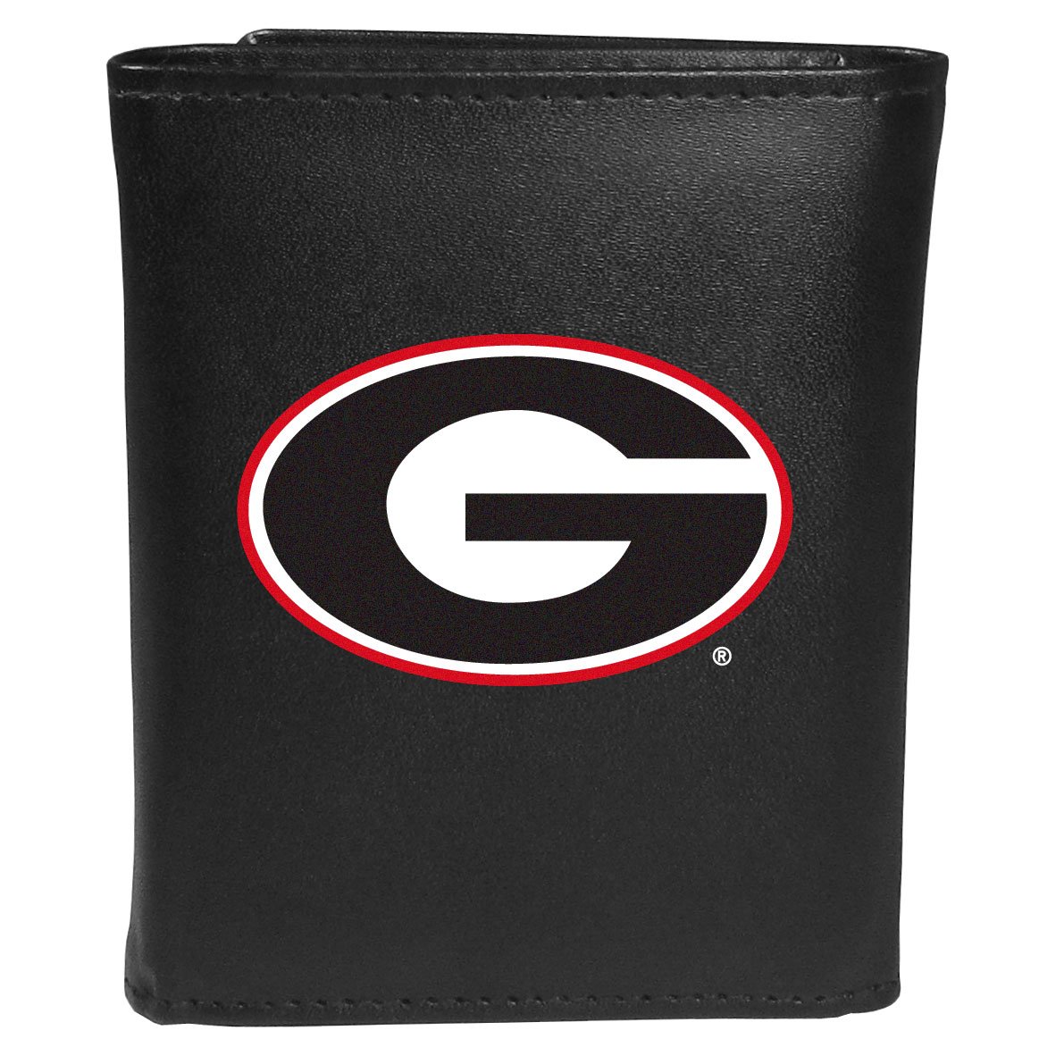 Siskiyou Sports NCAA Georgia Bulldogs Tri-fold Wallet Large Logo, Black