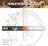 Preciva 8 Inch Digital Sliding Bevel Gauge Angle Finder ABS Handle view 3