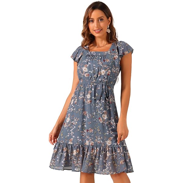 Riviera Sun Women's Summer Casual Dress - Acid Wash Rayon Sundress With Embroidery, Beach Cover Up - View #6