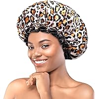 Amazon.com : mikimini Large Shower Cap for Women Long Hair, 2 Pack