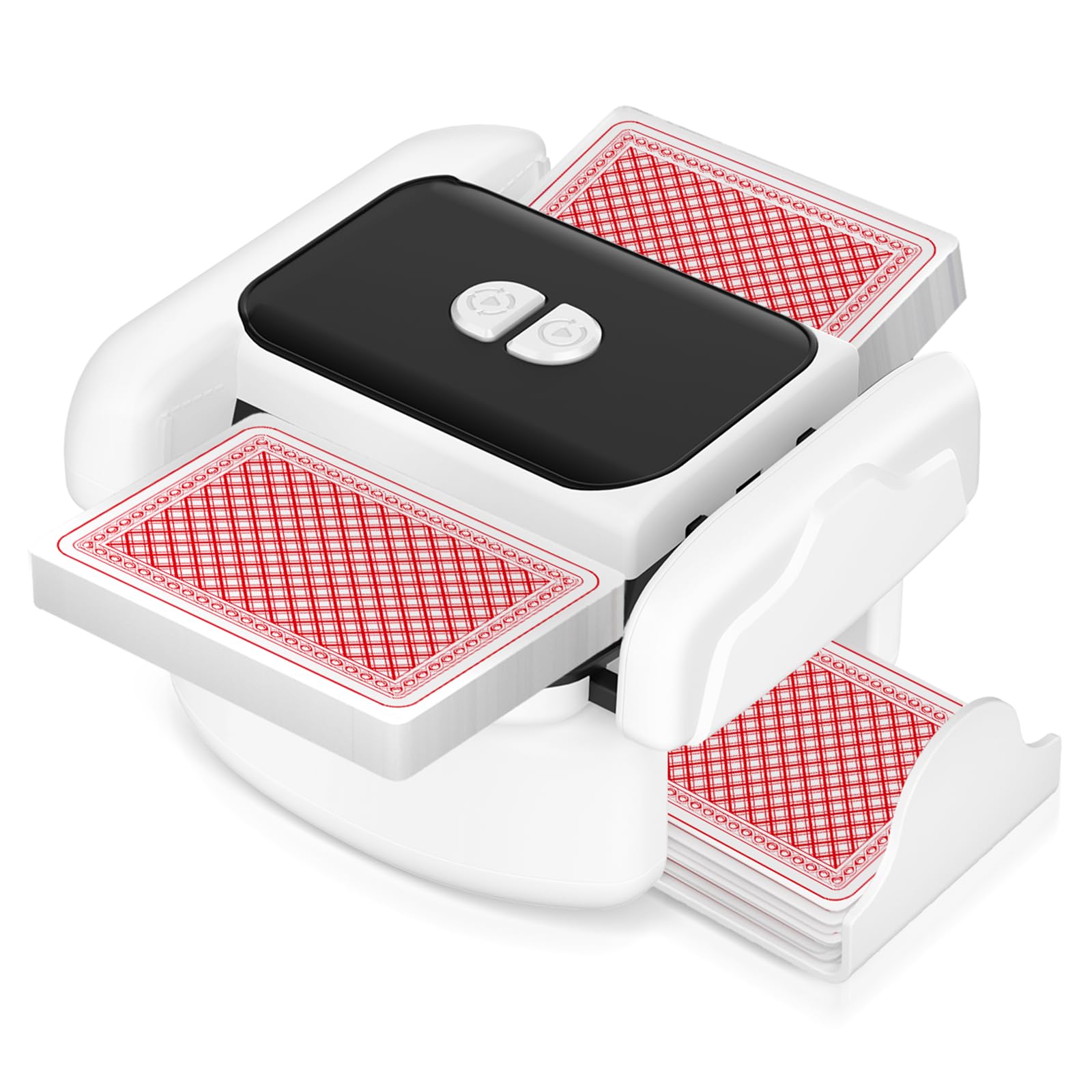 Photo 1 of Automatic Card Shuffler for 1-2 Decks, One-Click Shuffling and Manual Mode, Portable Rechargeable (2600mAh) – Compatible with Poker, UNO, Bridge, Spades, Card Games for Adults & Family