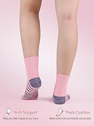 Airacker Athletic Quarter Socks with Cushion