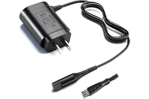 SEEHOM 12V Charger Compatible with Braun Shaver S3 S6 S7 S8 S5 S9 S1 Series 1 3 5 6 7 8 9 340 3040s 390cc 720 790cc Wall Power Adapter Charging Cord for Electric Razor Trimmer