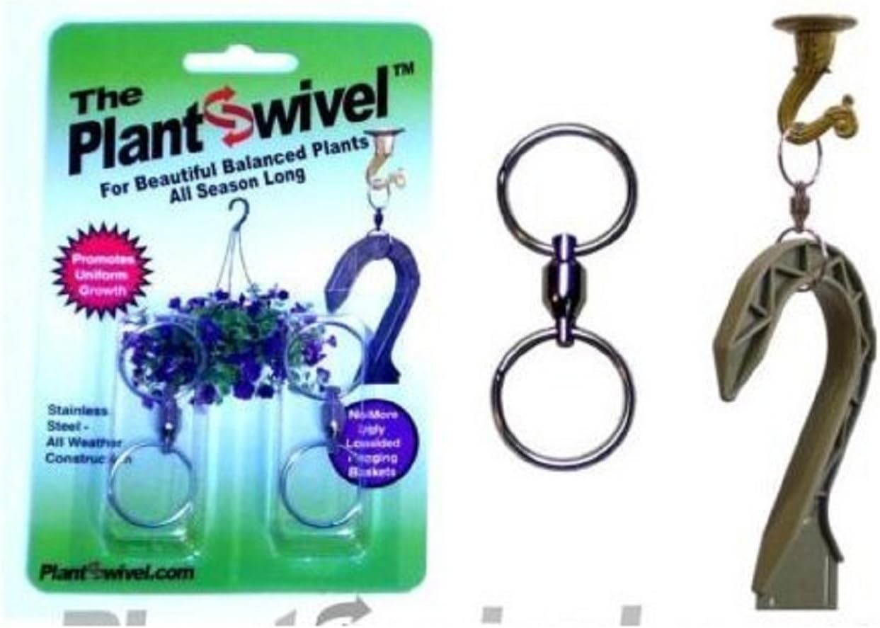 Outdoor Hanging Brackets - 2pack Hanging Basket Plant Swivel Hook Hanger Plantswivel