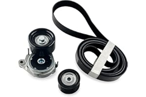 Autoxbtc 89378 Drive Belt Tensioner Kit fit for Toyota Land Cruiser/Sequoia/Tundra V8 4.6L/5.7L,fit for Lex-us GX460/LX570, B