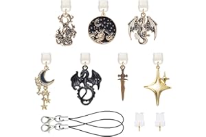 HUAAPLEVLA Dust Plug Charm Type C USB C Dust Plug with Alloy Aesthetics Pendant Cute Charging Port Protector Phone Charm Acce