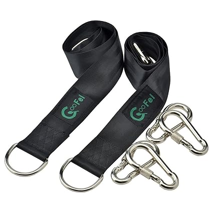 Cozyswan 1 Paar Swing Hanging Gurt Kit Aufhängeset für Schaukel Hängematten /Camping Nylon wasserdicht Befestigungsset 100cm*