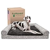 Furhaven Cooling Gel Dog Bed for Large Dogs