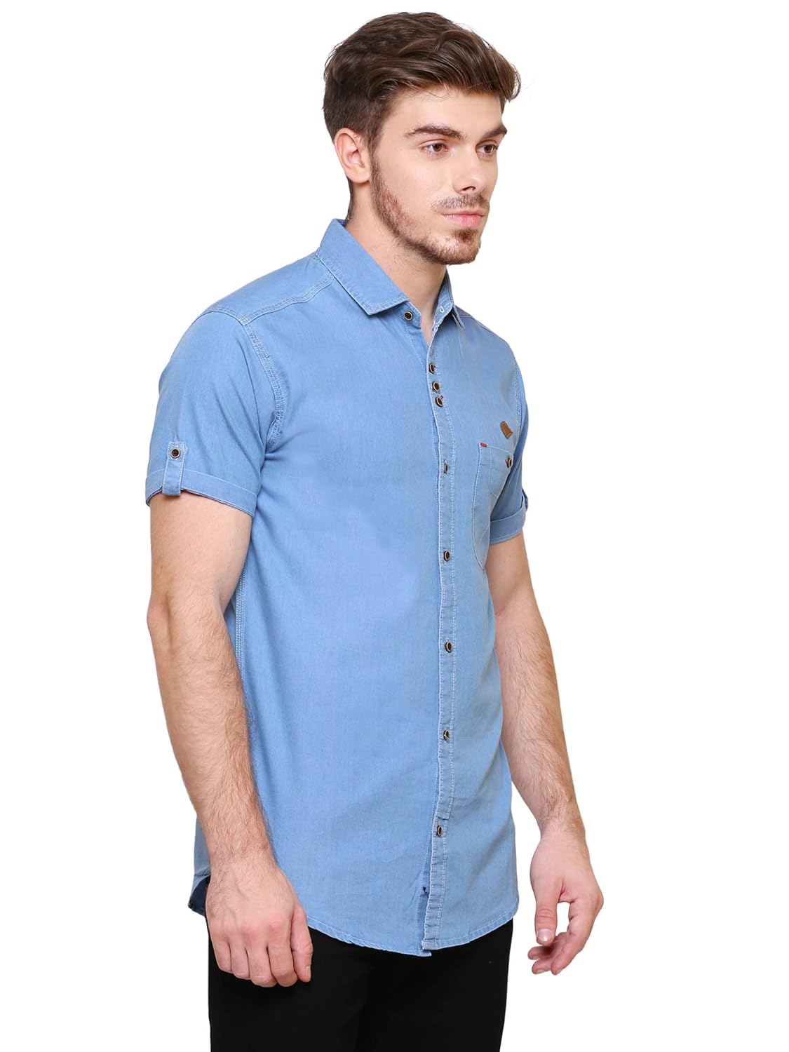 denim shirts half sleeve