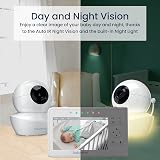 Babysense Video Baby Monitor with 2 Cameras 4.3 inch 480p Split Screen view 3