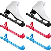 Yilloog 6 Pcs Hockey Skate Guard Ice Skate Blade Covers | Adjustable Skate Guards, Hockey Blade Protectors, for Kids Adults Adults Guards, Figure Skates