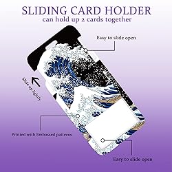 Onevenvi ID Badge Holder with Wave Lanyard, Art