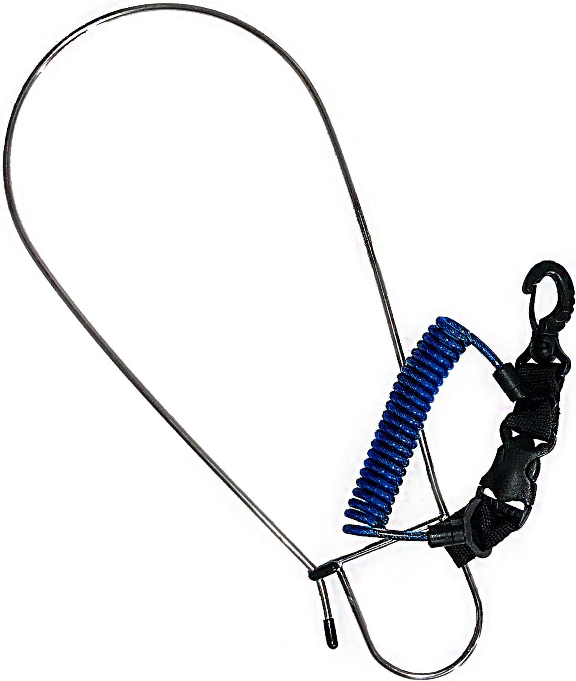 Rogue Endeavor Fish Stringer Clip, Large, Stainless Steel Construction, Quick Release 36” Steel Core Lanyard, Designed for Spearfishing, Kayak Fishing & Scuba Diving and All Fish Types