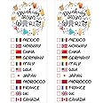 Drinking Around The World - Pack Of 2 Temporary Tattoo