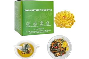 AFFITARE Goji Berry Chrysanthemum Tea, Herbal Dandelion Wolfberry Tea Bags, Chrysanthemum Goji Berry (1)