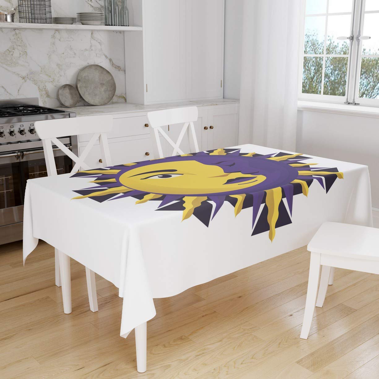 Bonamaison Kitchen Decoration, Tablecloth, 140cm x 160cm - Designed and Manufactured in Turkey