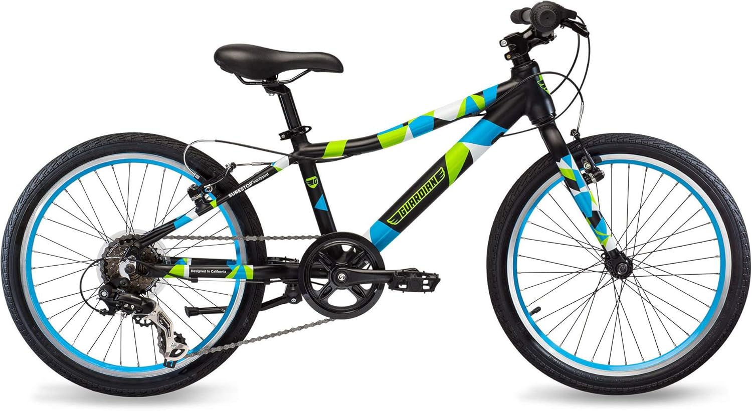 Guardian bikes lightweight kids bike 20 inch safe patented surestop brake system Clearance