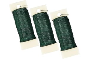 BEADNOVA Floral Wire 114 Yards Paddle 22 Gauge for Wreath Making, Craft Floral Flower Arrangements, Garland