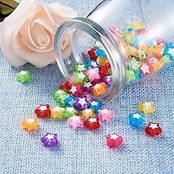 Craftdady 100pcs Transparent Random Mixed Colors