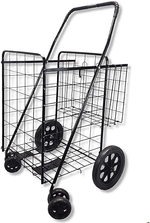 ovela foldable shopping cart trolley