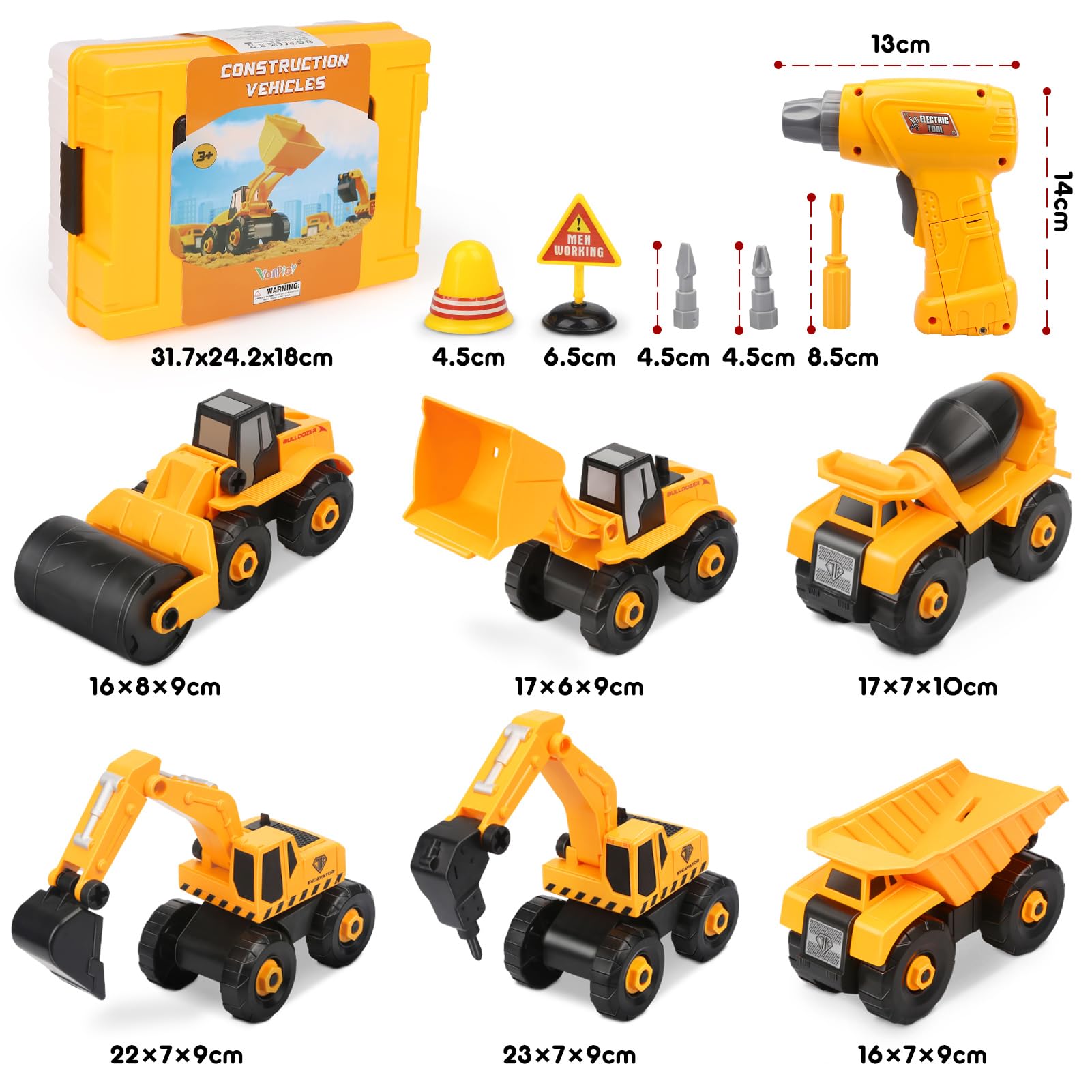 Assembly, Boy, Girls, 3, 4, 5, 6, 7 Years Old, Birthday, Gift, Ranking, Educational Toy, Construction Vehicle, Construction Vehicle, Toy Ranking, Construction Site, Carpenters, Gift, Christmas Gift