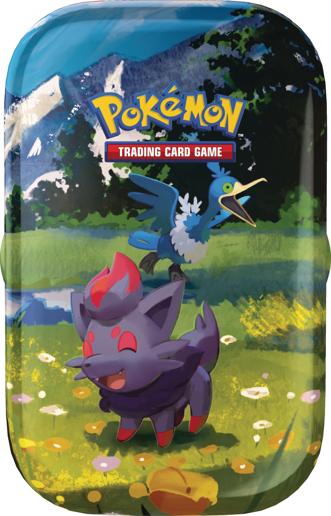 Pokémon-Sammelkartenspiel: Mini-Tin-Box Mega-Entwicklung – Erhabene Helden: Zorua und Urgl (1 Stickerbogen, 1 Pokémon-Bildkarte und 2 Boosterpacks) 2