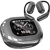 Real-Time AI Translation Earbuds, Open-Ear Audifonos Traductores Inglés Español Two-Way Translator Headphones, Bluetooth Wireless Earhooks for Business, Travel, Learning, Meetings (Black)