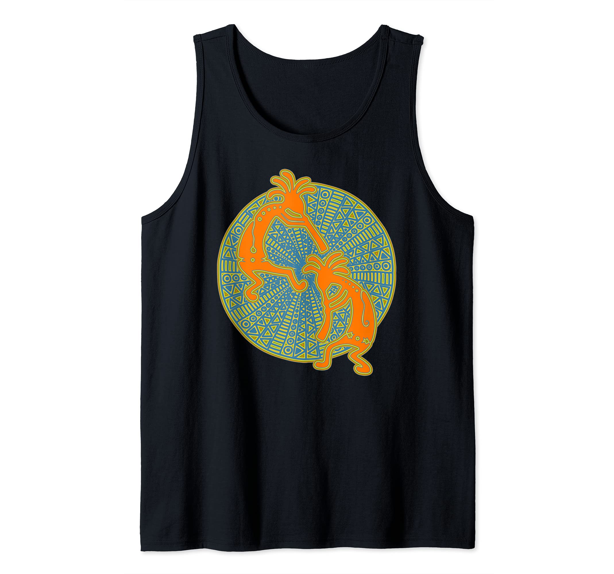 Kokopelli Musicans Friends - Mandala 1 - Fan Fun Tank Top