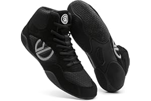 Men's Wrestling Shoes with Lightweight,Sdtdid Boxing Shoes Made of Micro Suede for Gym,Powerlifting,Bodybuilding,Training Etc