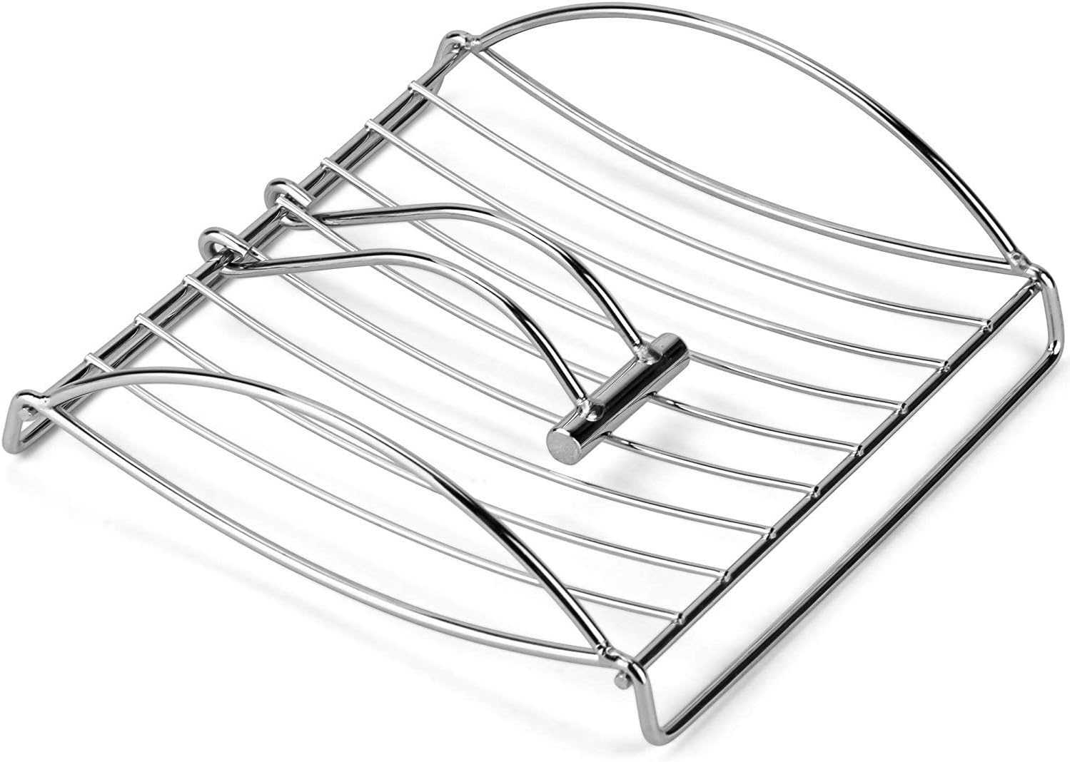 DecorRack Chrome Paper Napkin Holder with Weighted Metal Arm, Flat