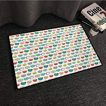 Amazon Com Anti Fatigue Comfort Mat Apple Retro Style Fruit