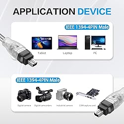 YAODHAOD FireWire 400 Cable IEEE 1394 Firewire 4