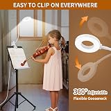 iZELL LED Desk Lamp with USB Adapter 3 Color Modes 10 Brightness Clamp Light view 5
