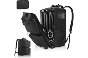 AKOZLIN Foldable Stroller Travel Bag Backpack 14.2"X8.7"X20.5" Compatible with GB Pockit+ All City/GB Pockit Air All Terrain/Gb Pockit Stroller Upgrade Version, Black (Bag Only)